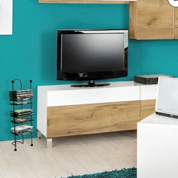 Atlantic 32 Light-Weight Nested Media Storage Standalone Tower in Gunmetal - Picture 3 of 8